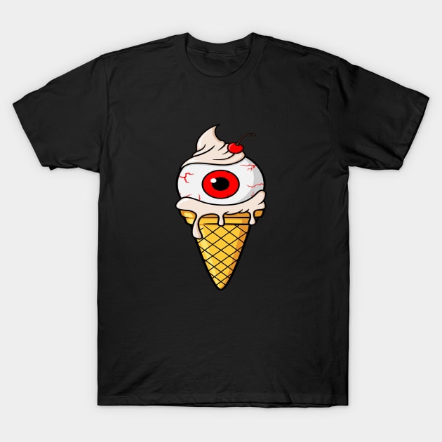 halloween eye on ice cream T-Shirt by NAYAZstore